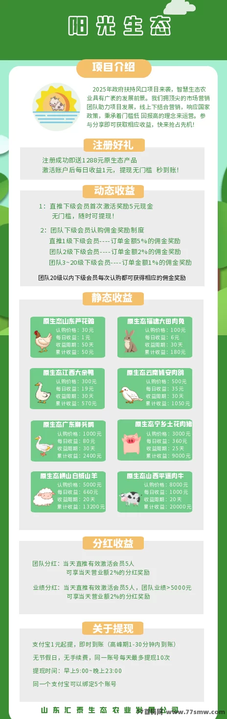阳光生态首码送1288圆,提取秒到,无门槛扶持大团,轻松零撸赚米攻略!(3) 阳光生态首码送1288圆,提取秒到,无门槛扶持大团,轻松零撸赚米攻略!(3)