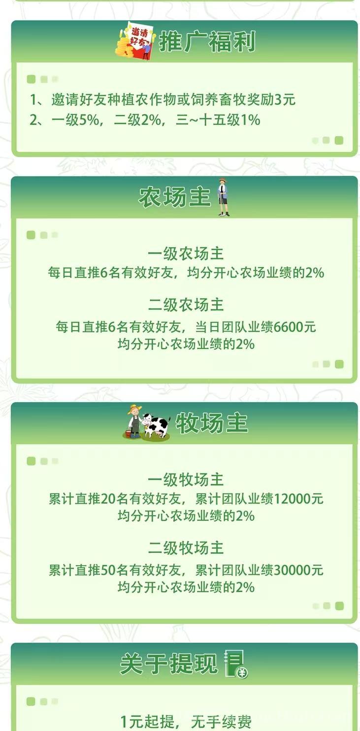 开心农场首码内测：注册送999芝麻，0撸签到日领2元，1元起提秒到，15级裂变躺赚(3)