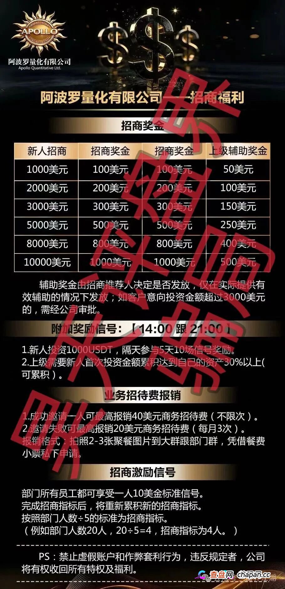 阿波罗量化资金盘骗局：操盘手刘德伟又单割了500多人，已经被调查中，高度预警，即将崩盘跑路！(1)